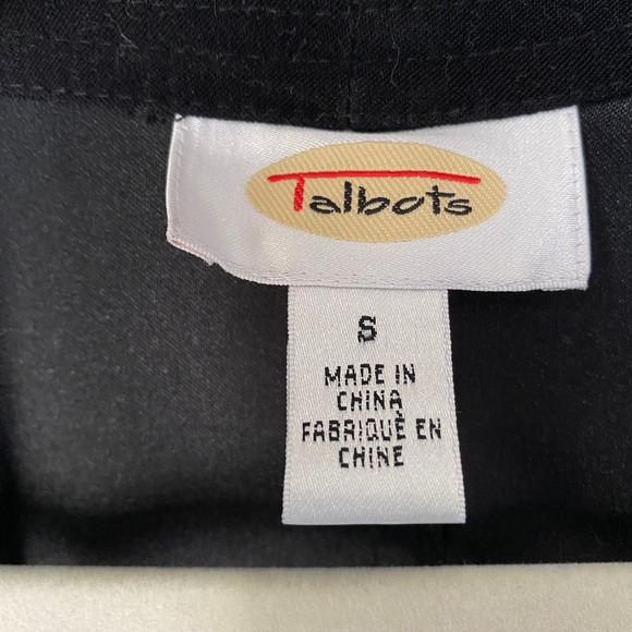 Vintage Talbots Black Jumper Dress Midi Length Modest Women's Size S - Picture 3 of 8